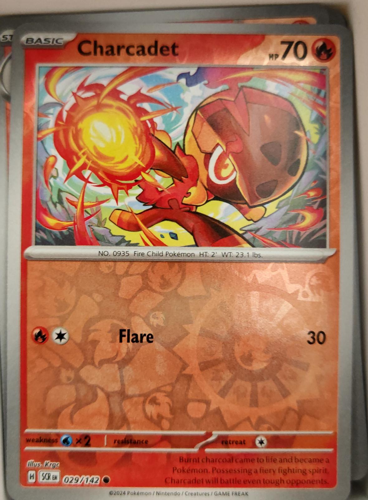 Charcadet - 29/142 - Reverse Holo - STELLAR CROWN - Pokemon - Common | AA04-45