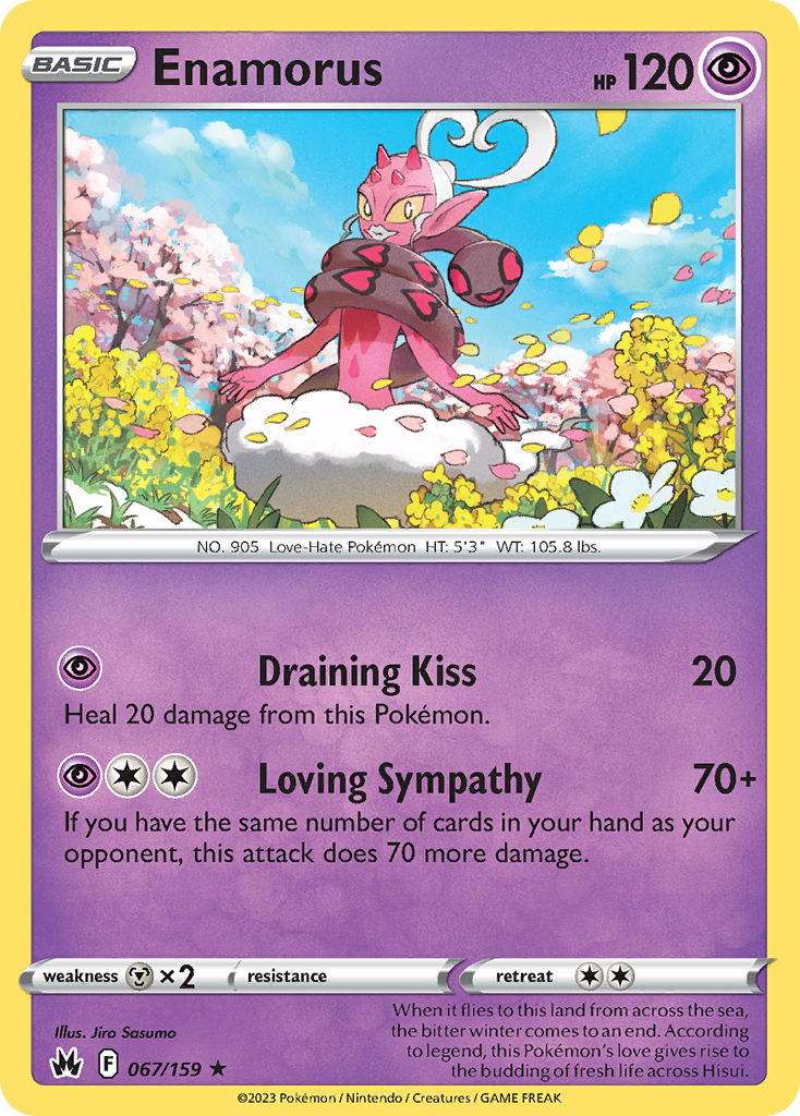 Enamorus - 067/159 - - CROWN ZENITH - Pokemon - Rare | AA102-26