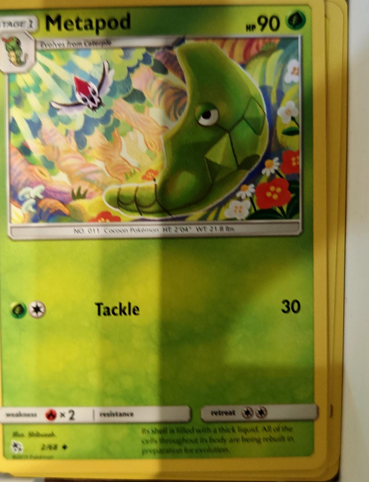 Metapod - 2/68 - - HIDDEN FATES - Pokemon - Uncommon | AA69-34