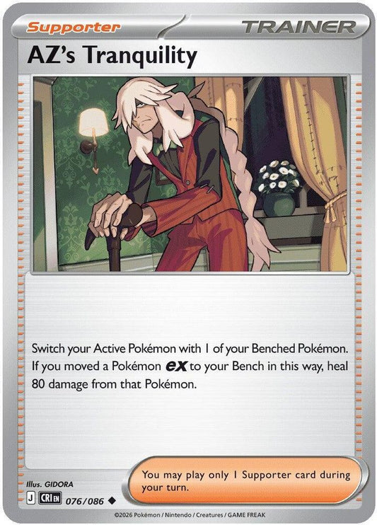 AZ's Tranquility - 076/086 - - CHAOS RISING - Pokemon - Uncommon | AA42-52
