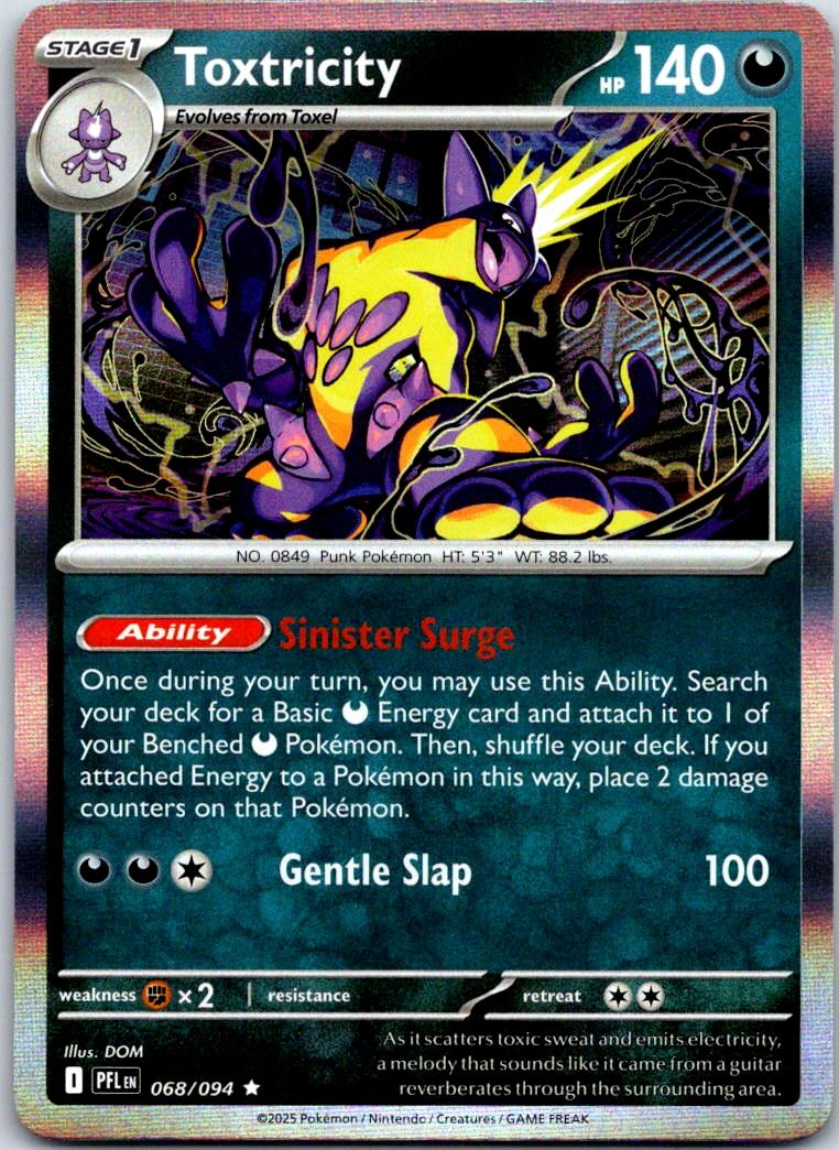 Toxtricity - 068/094 - Holo - PHANTASMAL FLAMES - Pokemon - Rare | AB07-42