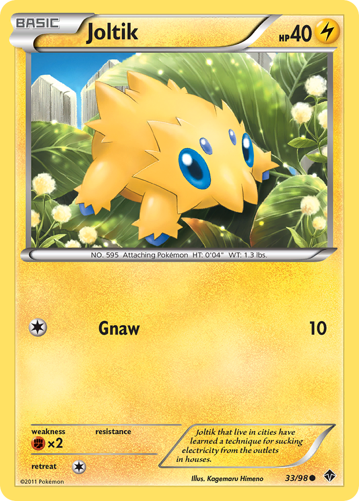 Joltik - 33/98 - - EMERGING POWERS - Pokemon - Common | AA99-33