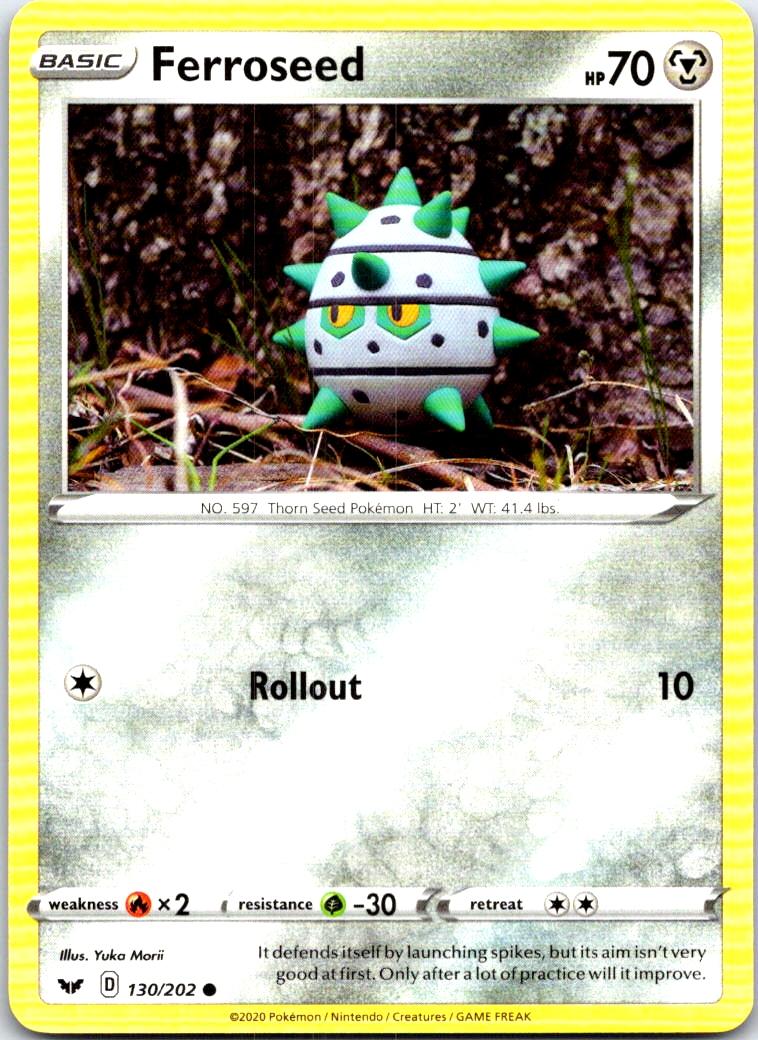 Ferroseed - 130/202 - - SWORD & SHIELD - Pokemon - Common | AB65-21
