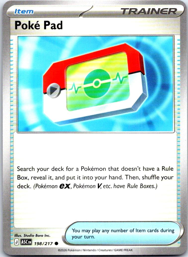 Poke Pad - 198/217 - - ASCENDED HEROES - Pokemon - Common | AB30-41