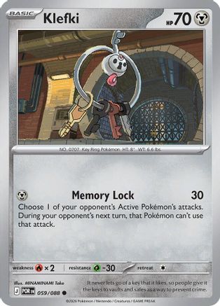 Klefki - 059/088 - - PERFECT ORDER - Pokemon - Common | AA08-4