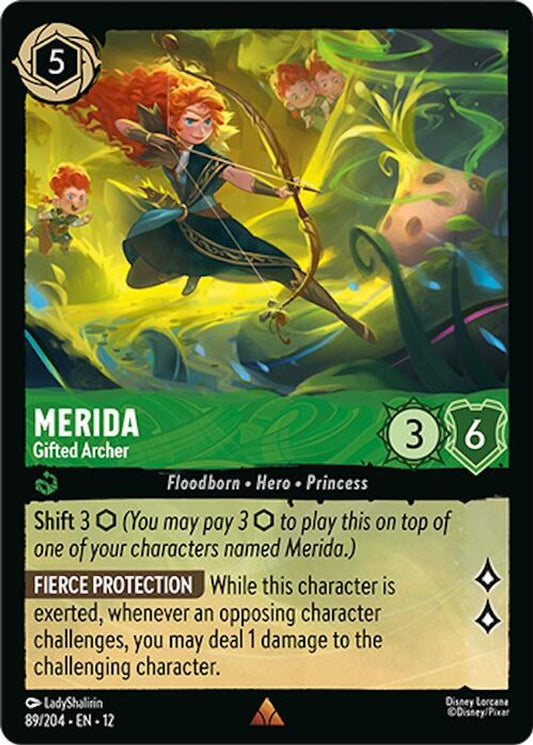 Merida - Gifted Archer - 89/204 - - WILDS UNKNOWN - Lorcana - Rare | LAA02-21