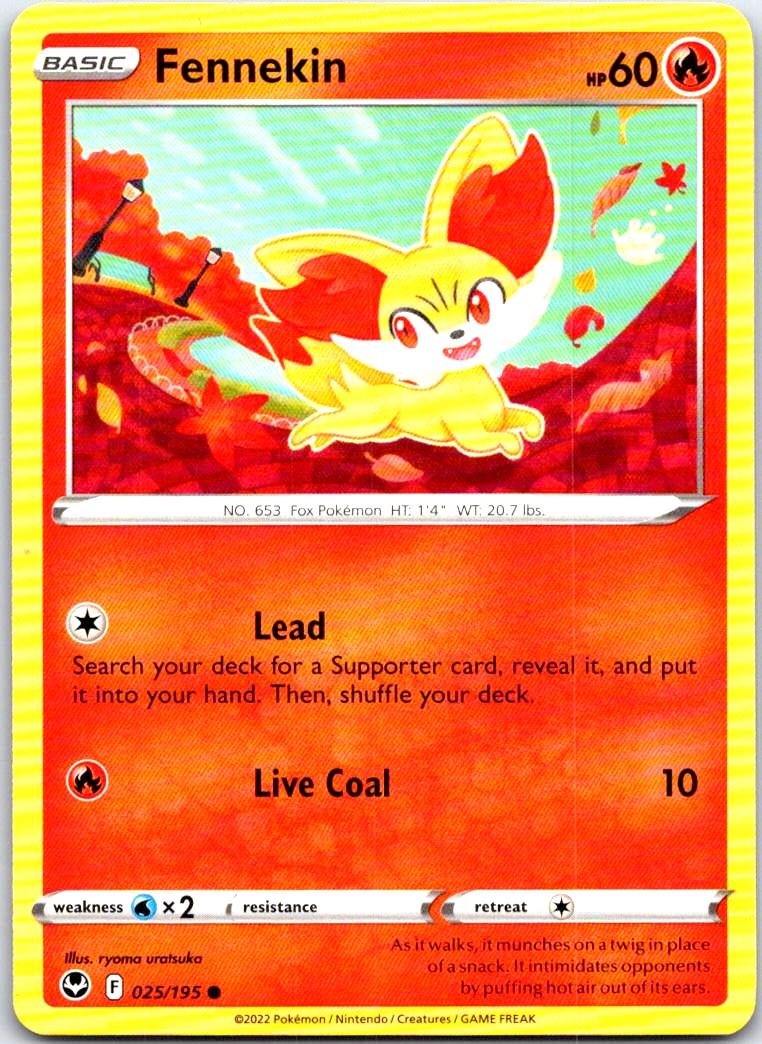 Fennekin - 025/195 - - SILVER TEMPEST - Pokemon - Common | AB50-22