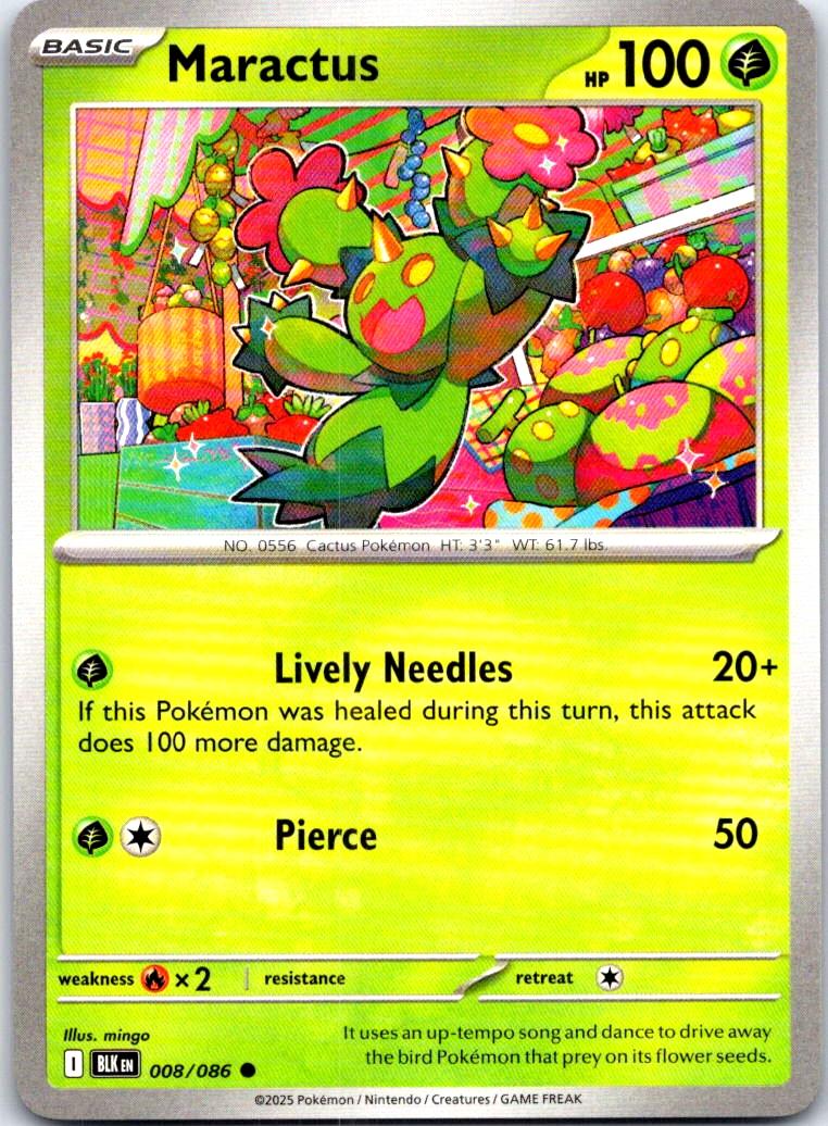 Maractus - 008/086 - - BLACK BOLT - Pokemon - Common | AB69-32