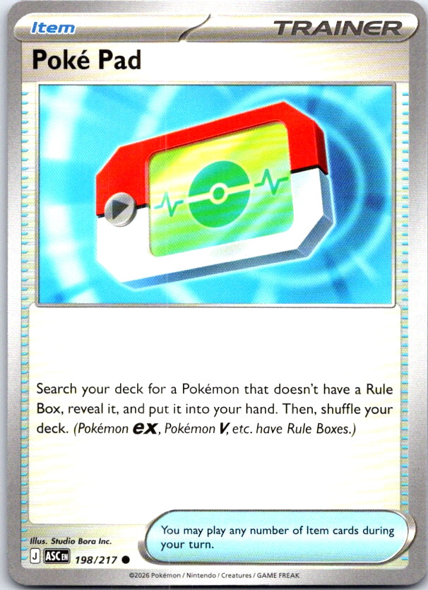 Poke Pad - 198/217 - - ASCENDED HEROES - Pokemon - Common | AC22-48
