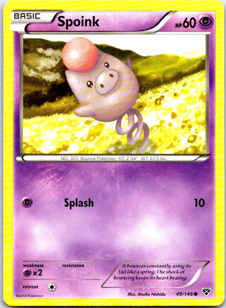 Spoink - 49/146 - - XY BASE SET - Pokemon - Common | AB64-6