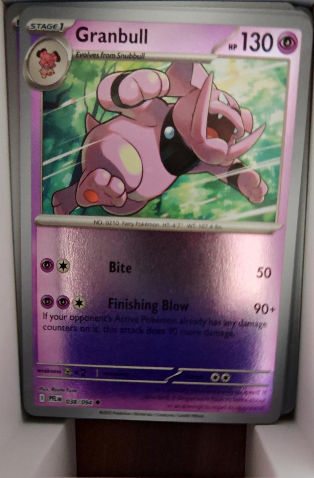 Granbull - 038/094 - Reverse Holo - PHANTASMAL FLAMES - Pokemon - | AA56-40