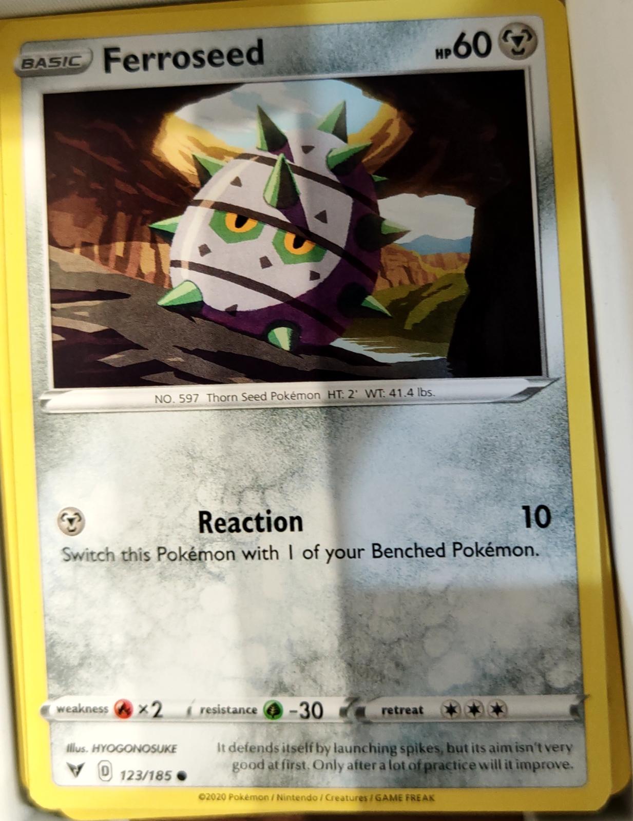 Ferroseed - 123/185 - - VIVID VOLTAGE - Pokemon - Common | AA66-34
