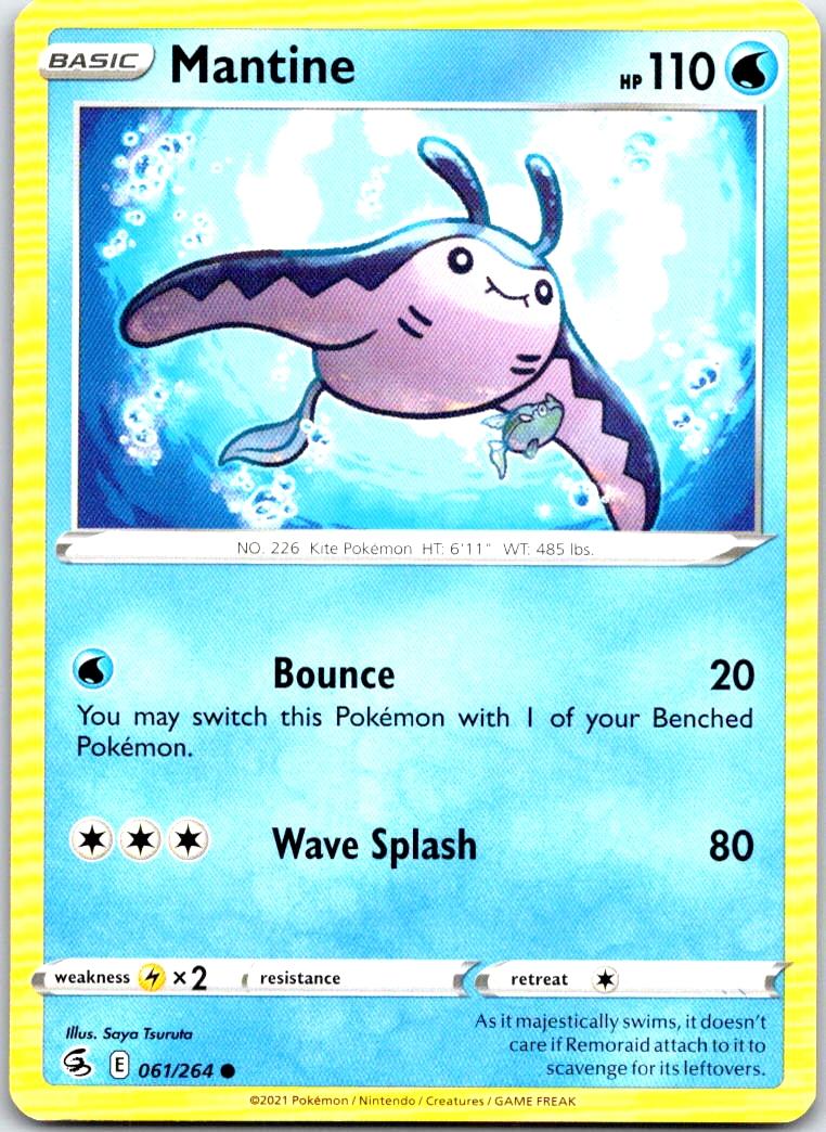 Mantine - 061/264 - - FUSION STRIKE - Pokemon - Common | AB40-2