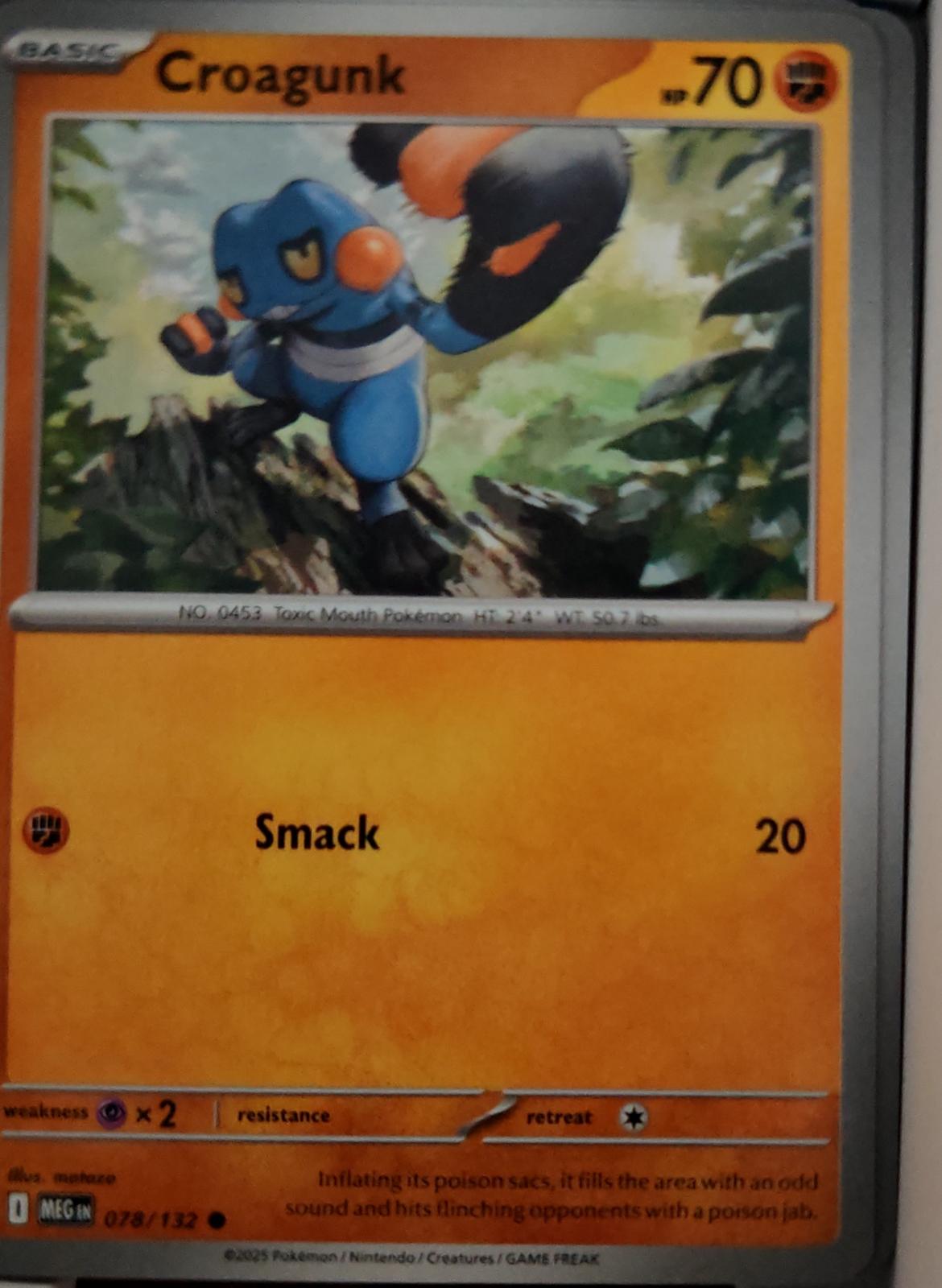 Croagunk - 078/132 - - MEGA EVOLUTION - Pokemon - Common | AA45-17