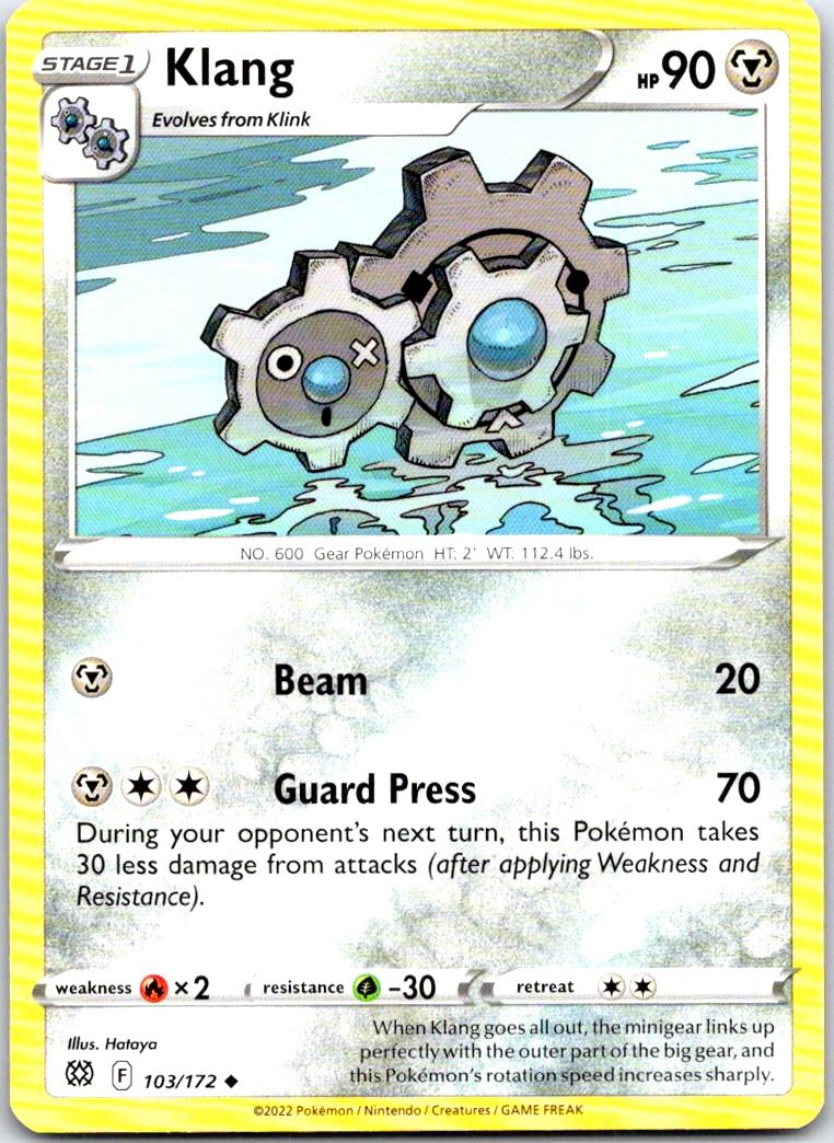 Klang - 103/172 - - BRILLIANT STARS - Pokemon - Uncommon | AB29-46