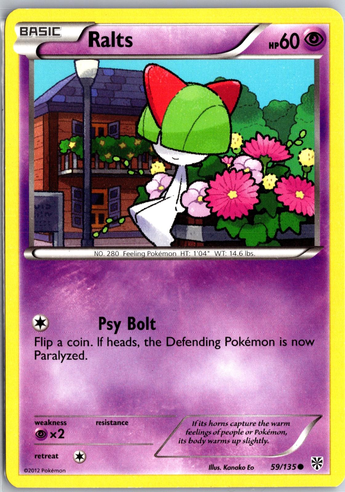 Ralts - 59/135 - - PLASMA STORM - Pokemon - Common | AA129-47