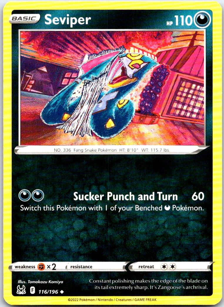 Seviper - 116/196 - - LOST ORIGIN - Pokemon - Uncommon | AB48-27