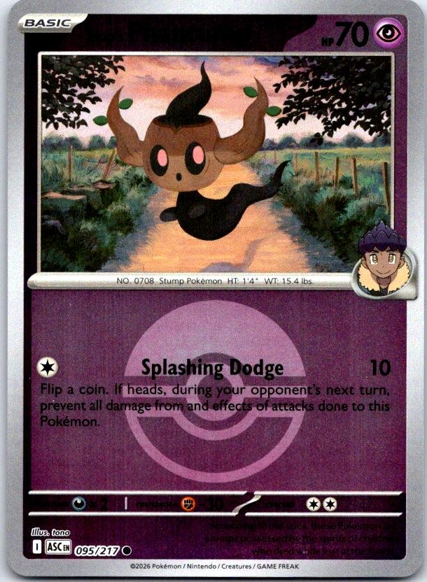 Hop's Phantump (Poke Ball) - 095/217 - Reverse Holo - ASCENDED HEROES - Pokemon - | AC27-27