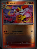 Braixen - 012/086 - Reverse Holo - CHAOS RISING - Pokemon - Common | AA63-23
