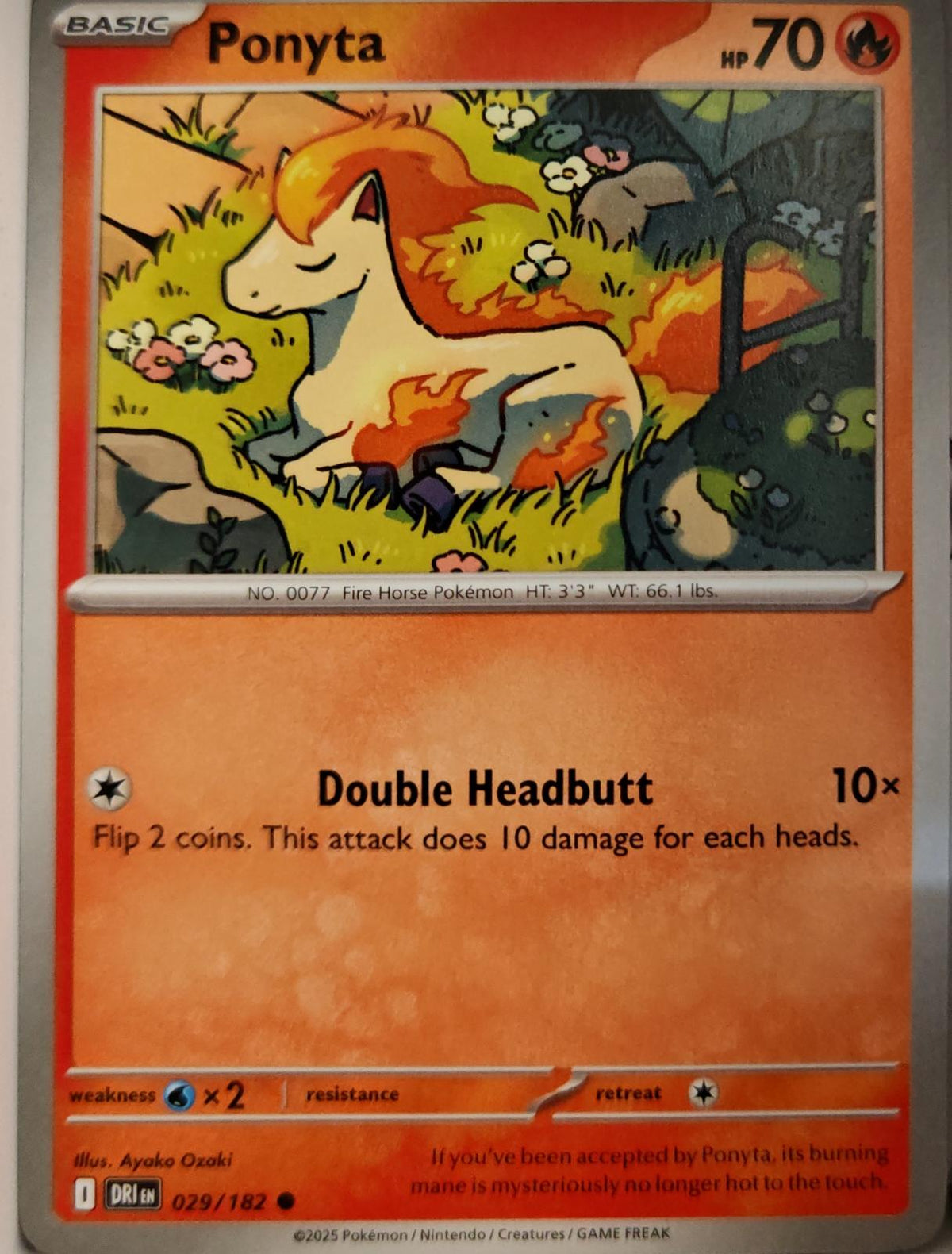 Ponyta - 029/182 - - DESTINED RIVALS - Pokemon - Common | AA10-64