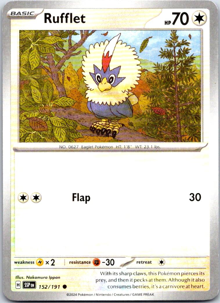 Rufflet - 152/191 - - SURGING SPARKS - Pokemon - Common | AB11-6