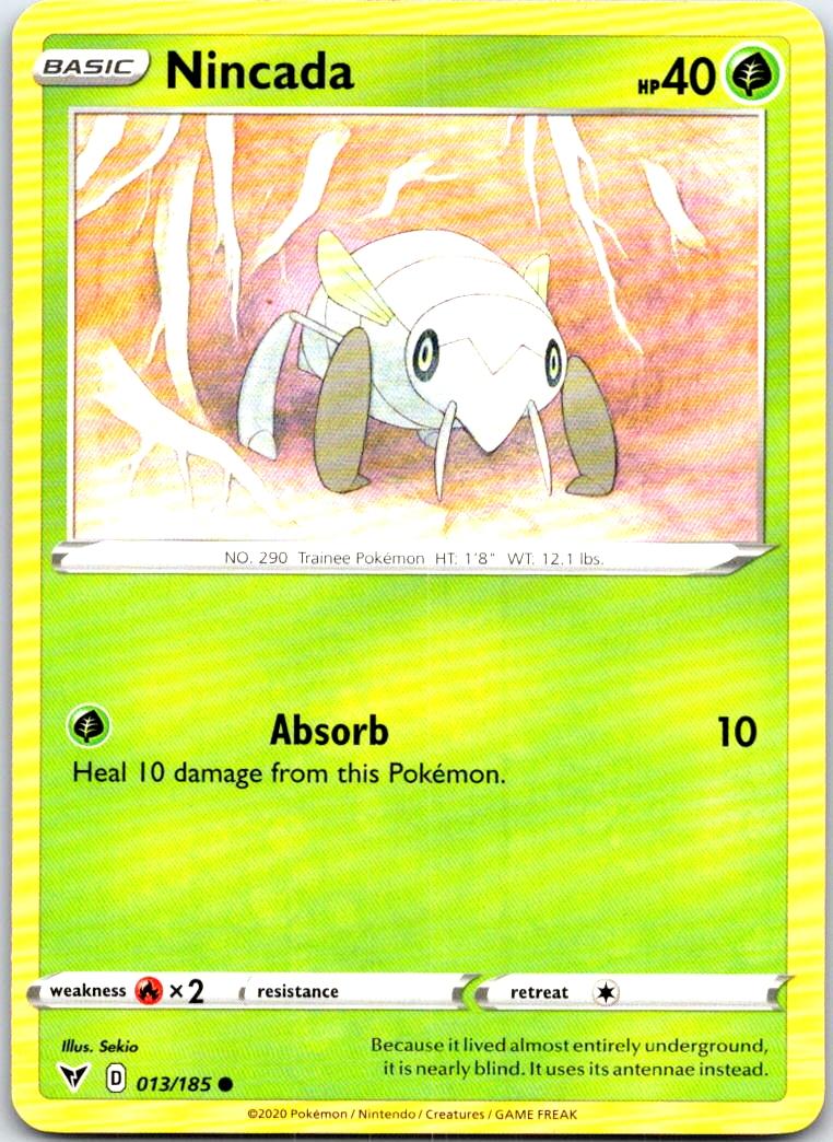 Nincada - 013/185 - - VIVID VOLTAGE - Pokemon - Common | AB97-4