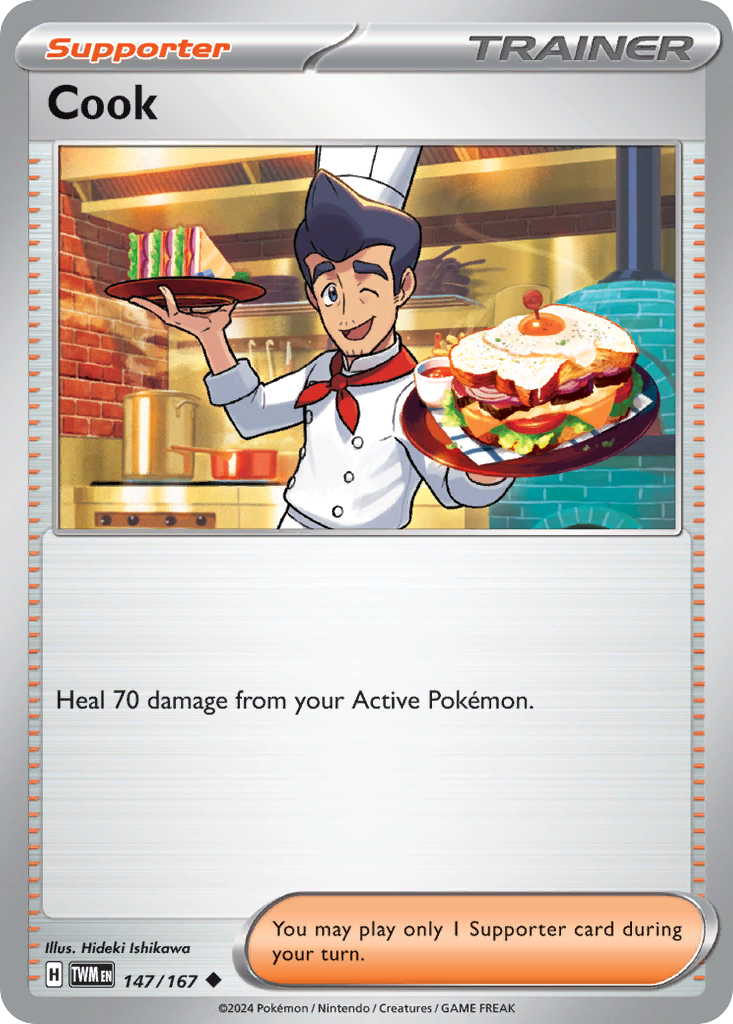 Cook - 147/167 - - TWILIGHT MASQUERADE - Pokemon - Uncommon | AA44-82