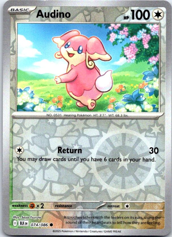 Audino - 074/086 - Reverse Holo - BLACK BOLT - Pokemon - Common | AC11-19