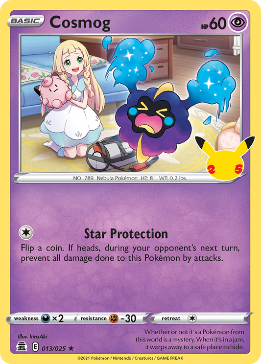 Cosmog - 013/025 - Holo - CELEBRATIONS - Pokemon - Rare | AA06-29