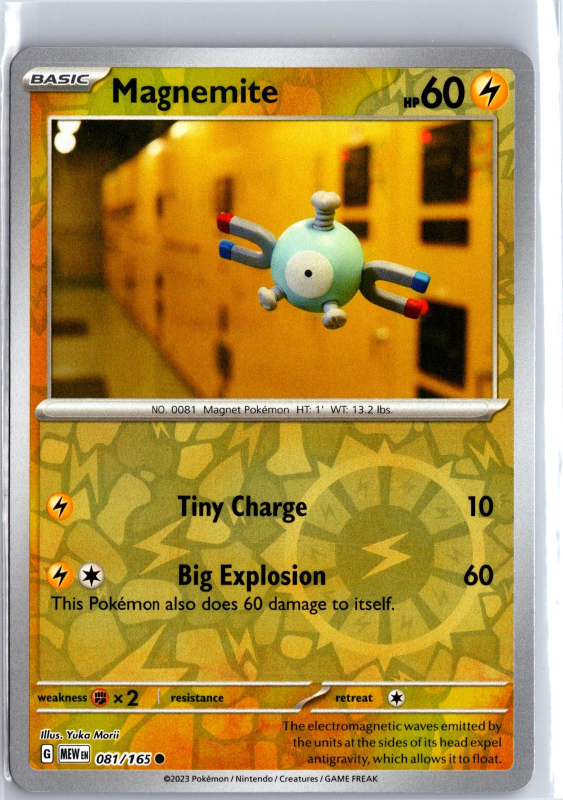 Magnemite - 081/165 - Reverse Holo - 151 - Pokemon - Common | AA129-22