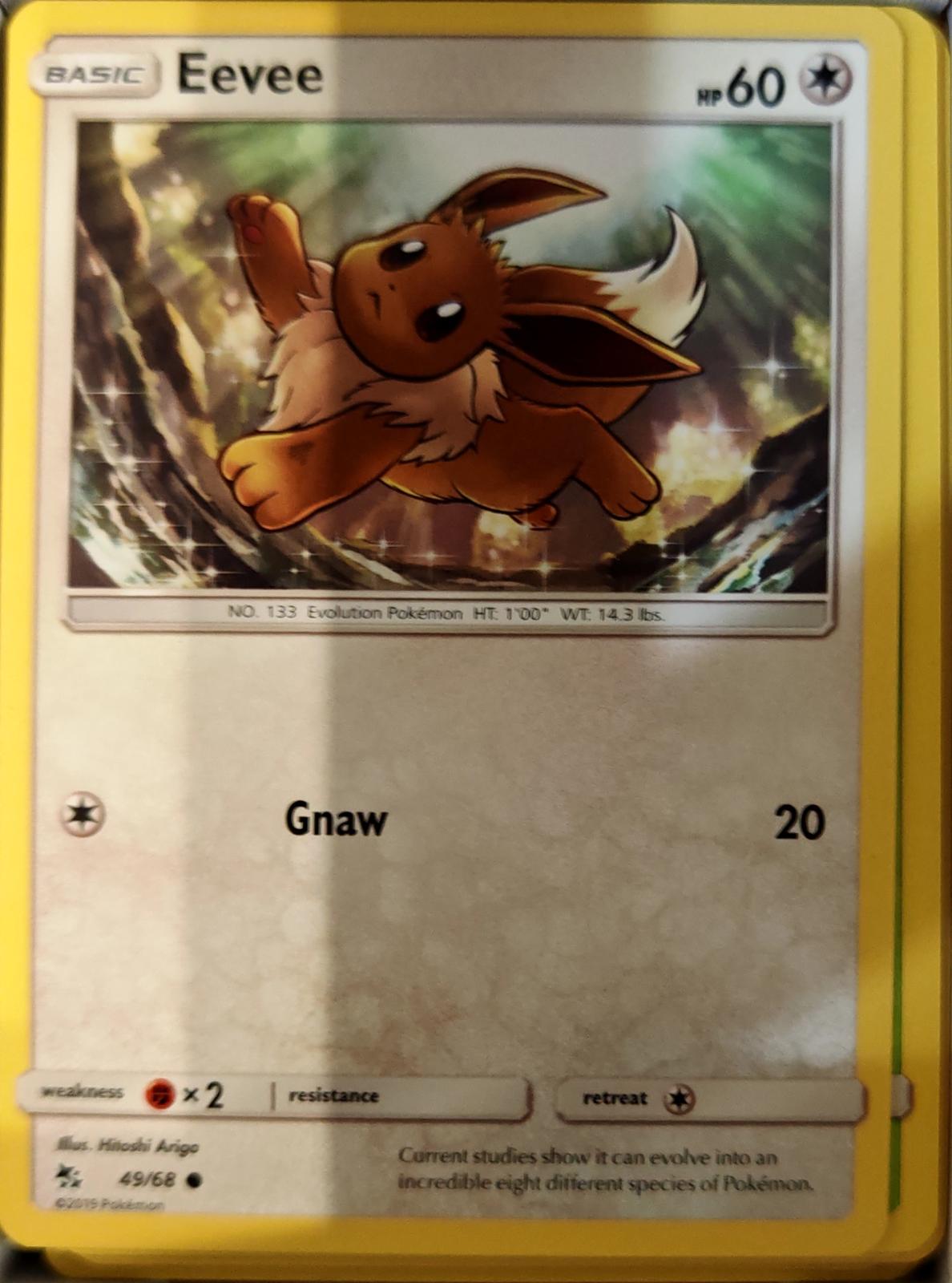 Eevee - 49/68 - - HIDDEN FATES - Pokemon - Common | AA68-37