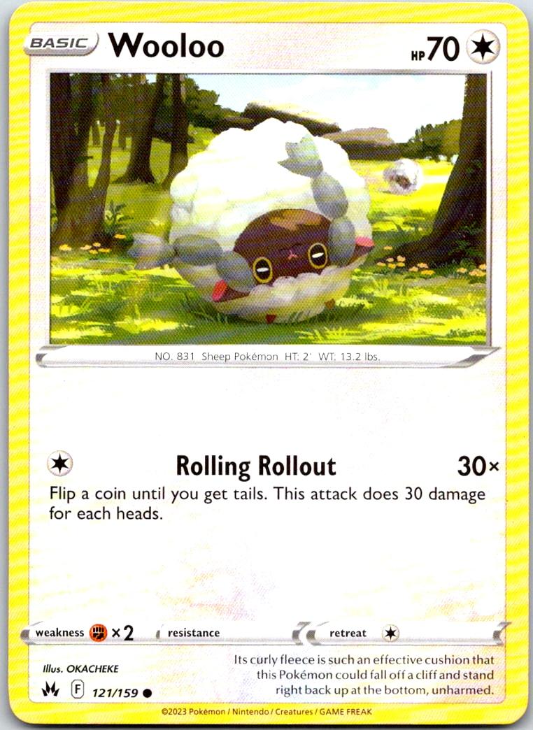Wooloo - 121/159 - - CROWN ZENITH - Pokemon - Common | AB11-36