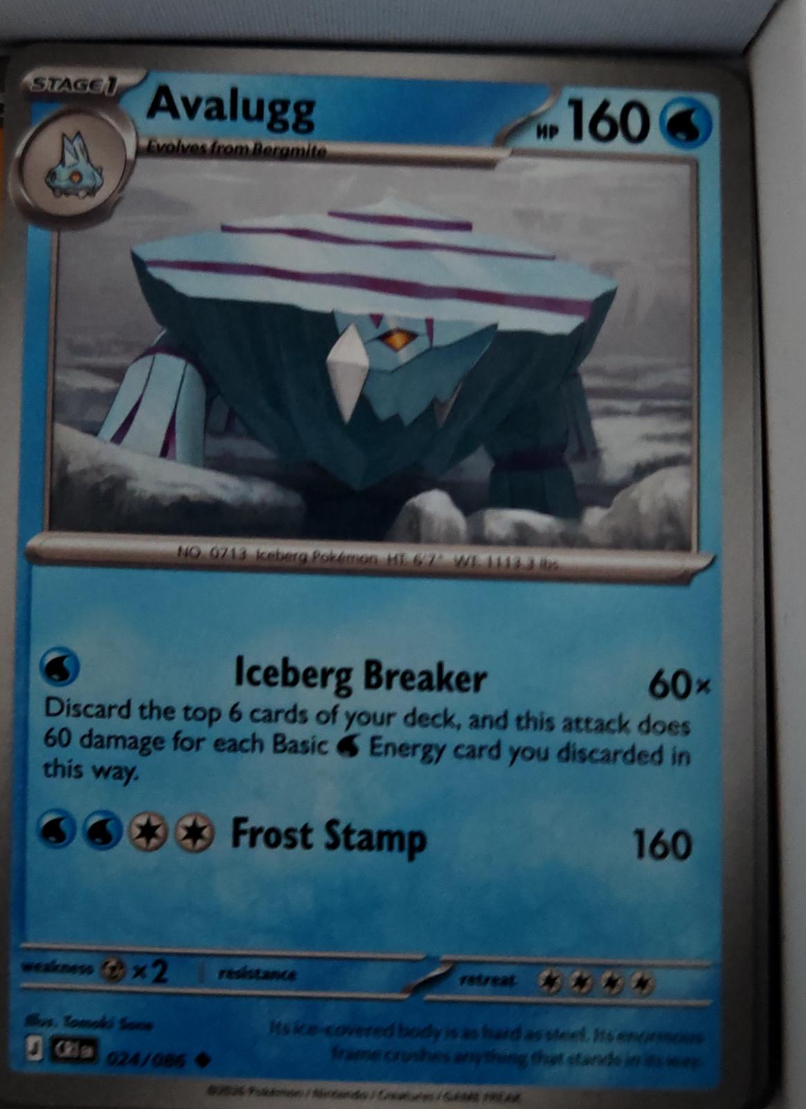 Avalugg - 024/086 - - CHAOS RISING - Pokemon - Uncommon | AA43-8