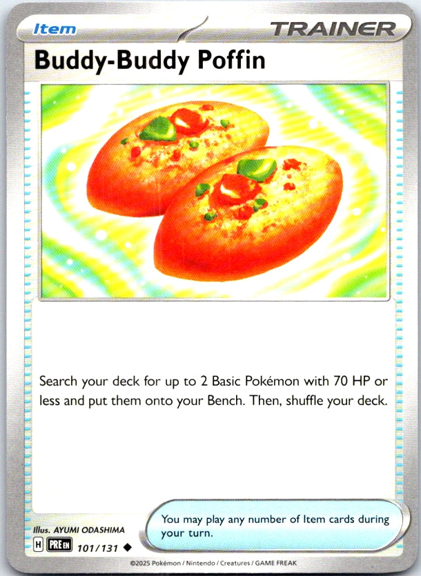 Buddy-Buddy Poffin - 101/131 - - PRISMATIC EVOLUTIONS - Pokemon - | AC24-38