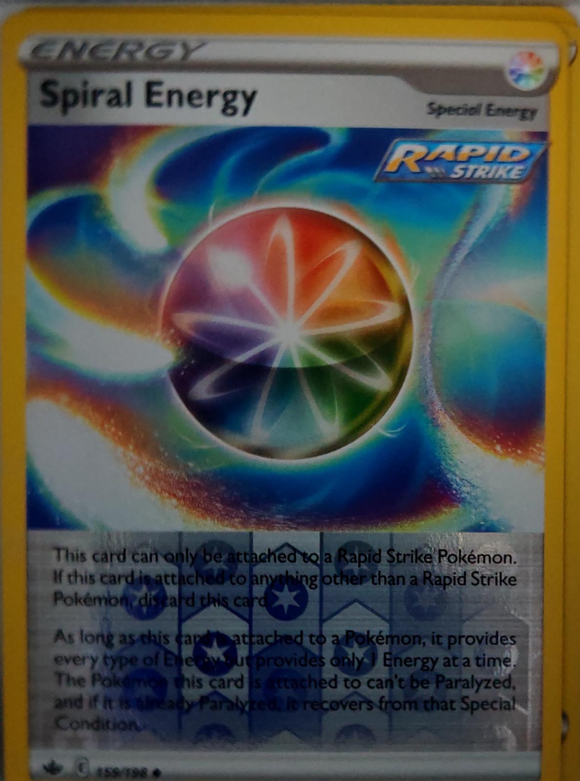 Spiral Energy - 159/198 - Reverse Holo - CHILLING REIGN - Pokemon - | AA59-3