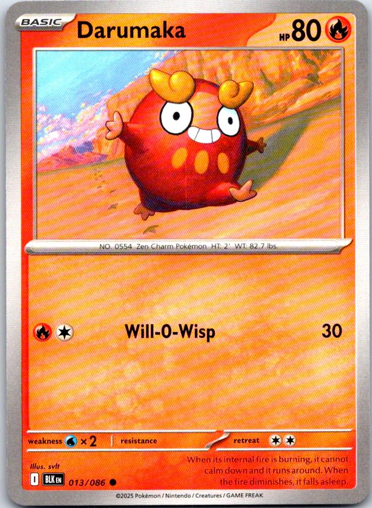 Darumaka - 013/086 - - BLACK BOLT - Pokemon - Common | AA108-11