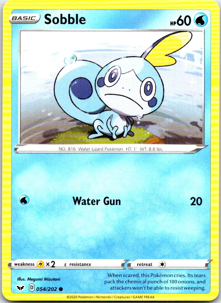 Sobble - 054/202 - - SWORD & SHIELD - Pokemon - Common | AB83-4