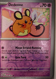 Dedenne - 036/091 - Reverse Holo - PALDEAN FATES - Pokemon - Common | AA35-19