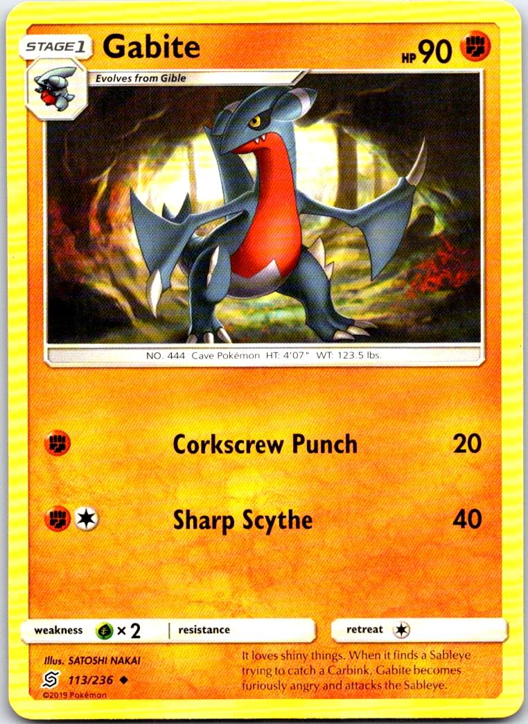 Gabite - 113/236 - - UNIFIED MINDS - Pokemon - Uncommon | AB33-4