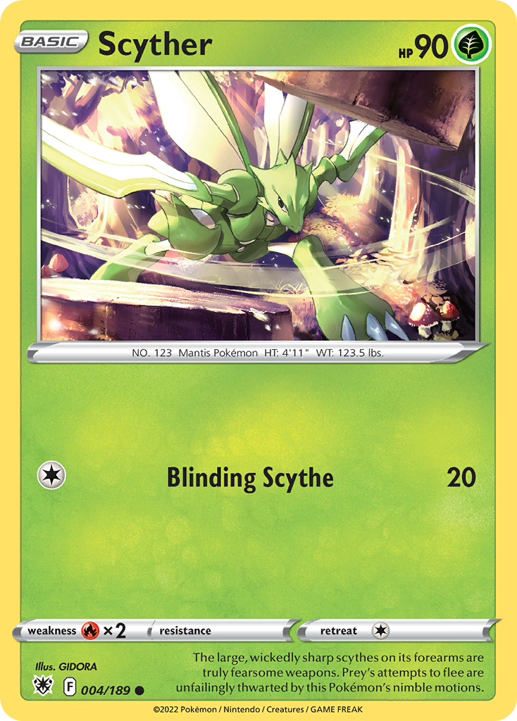 Scyther - 004/189 - - ASTRAL RADIANCE - Pokemon - Common | AA73-34