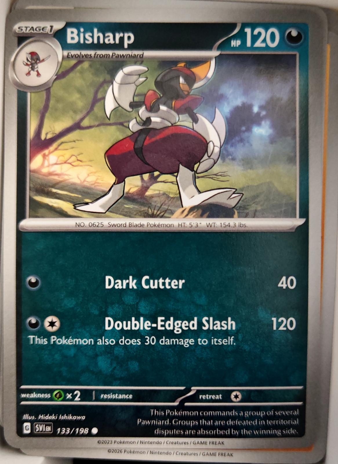 Bisharp - 133/198 - - SCARLET & VIOLET - Pokemon - Common | AA12-99