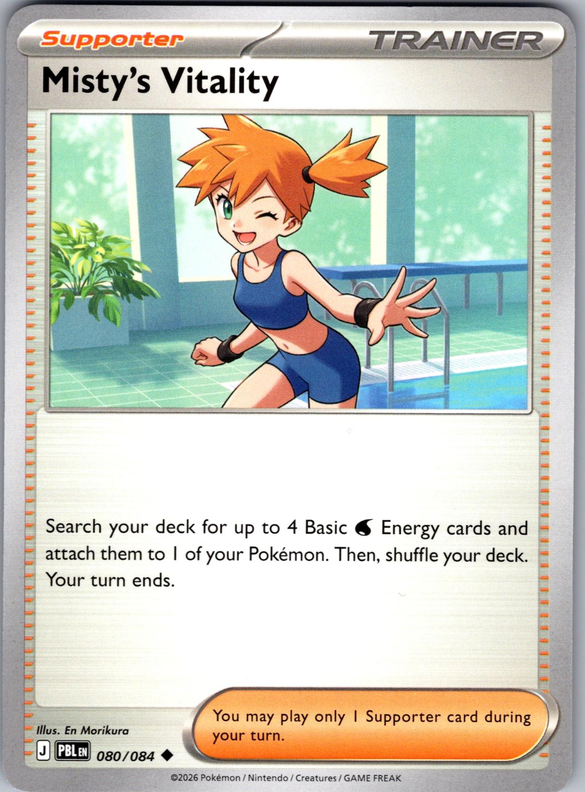 Misty's Vitality - 080/084 - - PITCH BLACK - Pokemon - Uncommon | AA77-34