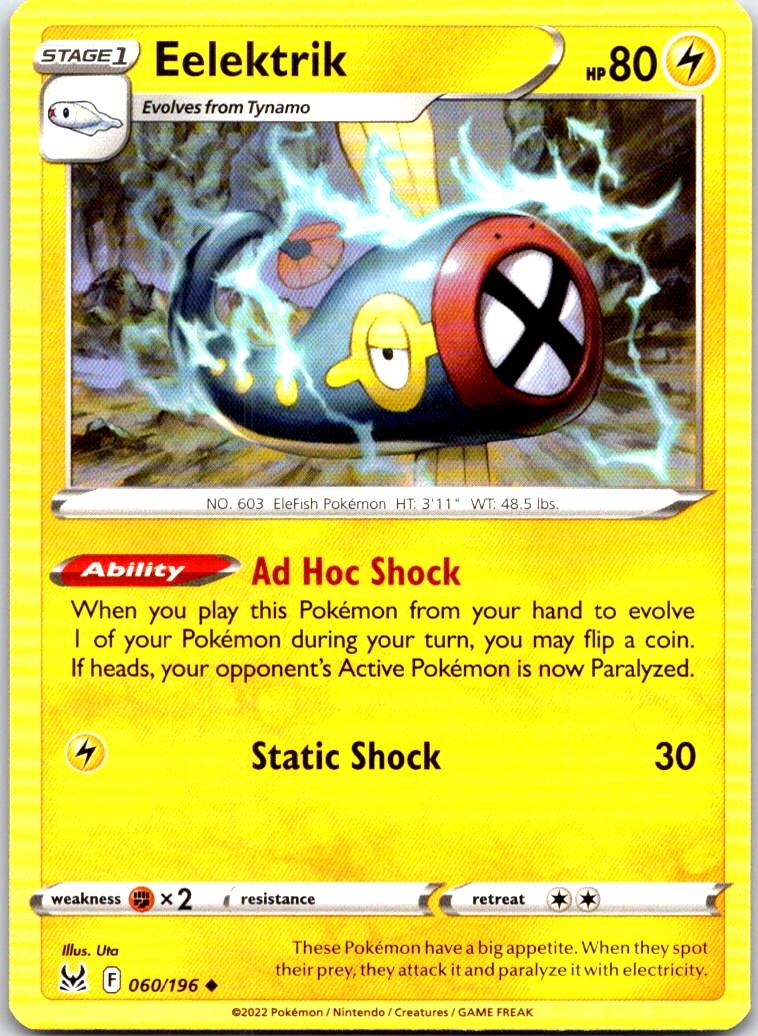 Eelektrik - 060/196 - - LOST ORIGIN - Pokemon - Uncommon | AB43-20