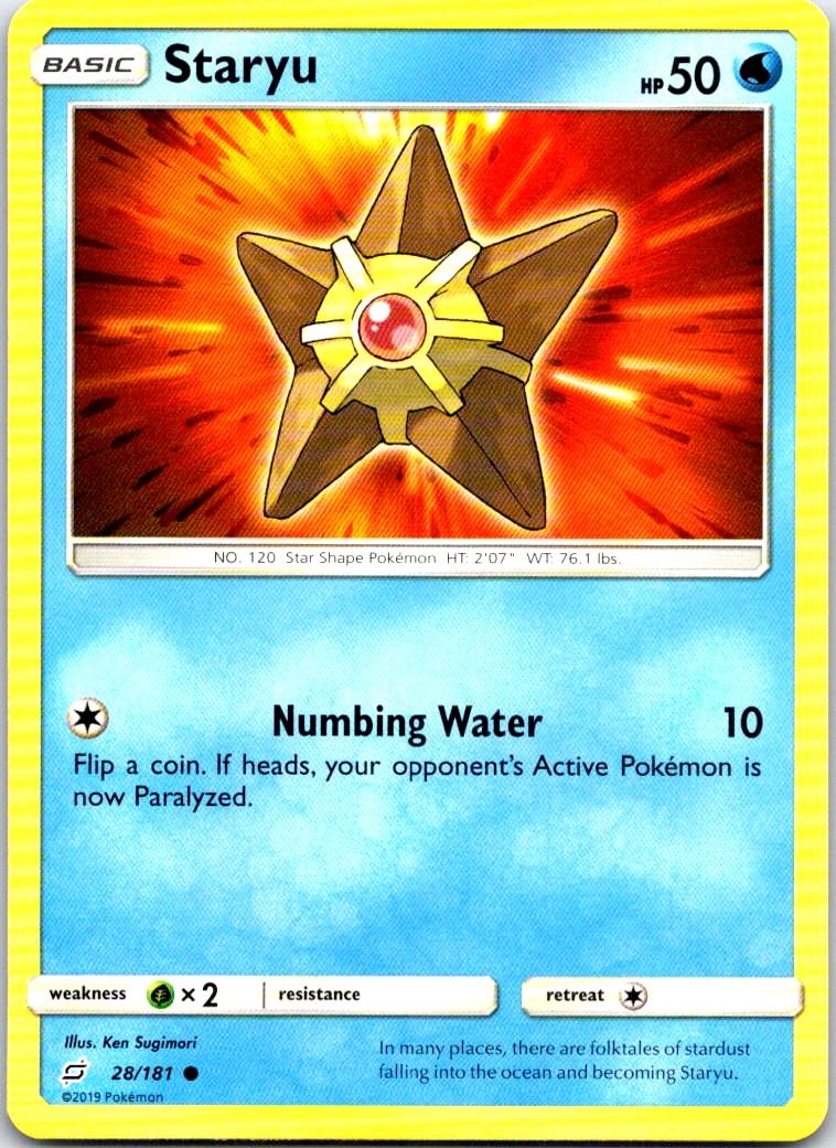 Staryu - 28/181 - - TEAM UP - Pokemon - Common | AB33-19