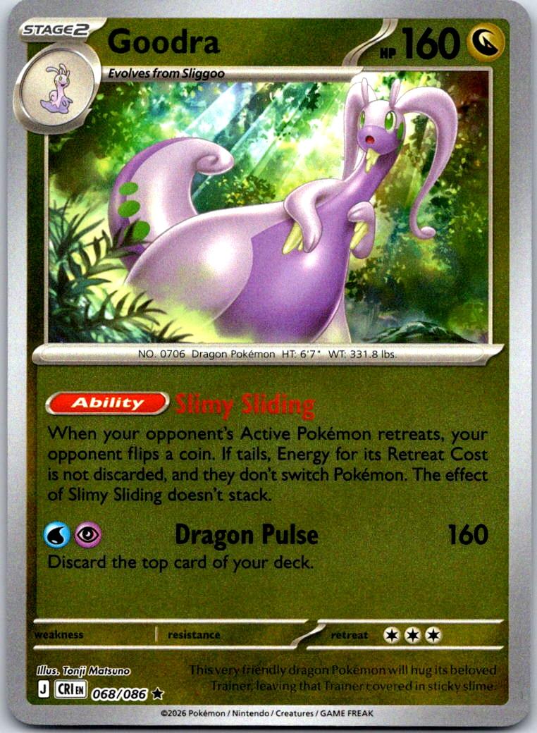 Goodra - 068/086 - Reverse Holo - CHAOS RISING - Pokemon - Rare | AB01-37