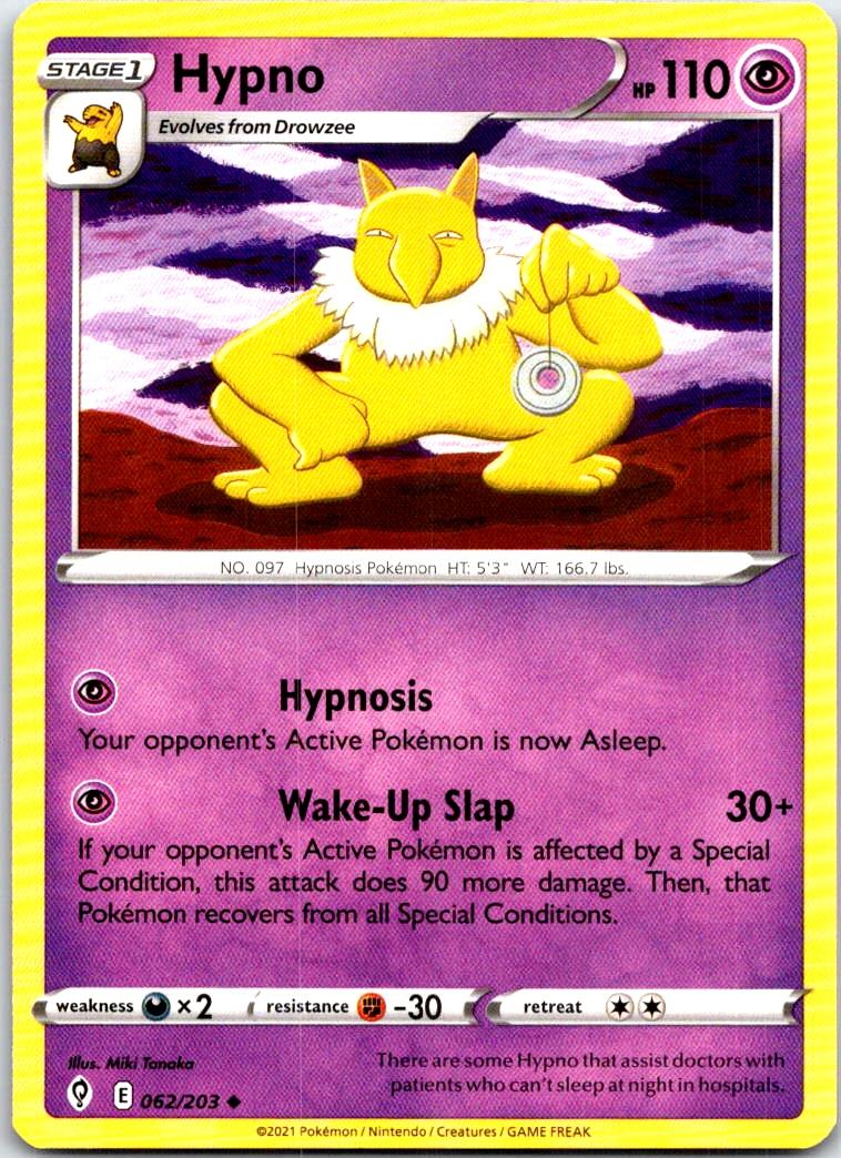 Hypno - 062/203 - - EVOLVING SKIES - Pokemon - Uncommon | AB36-26