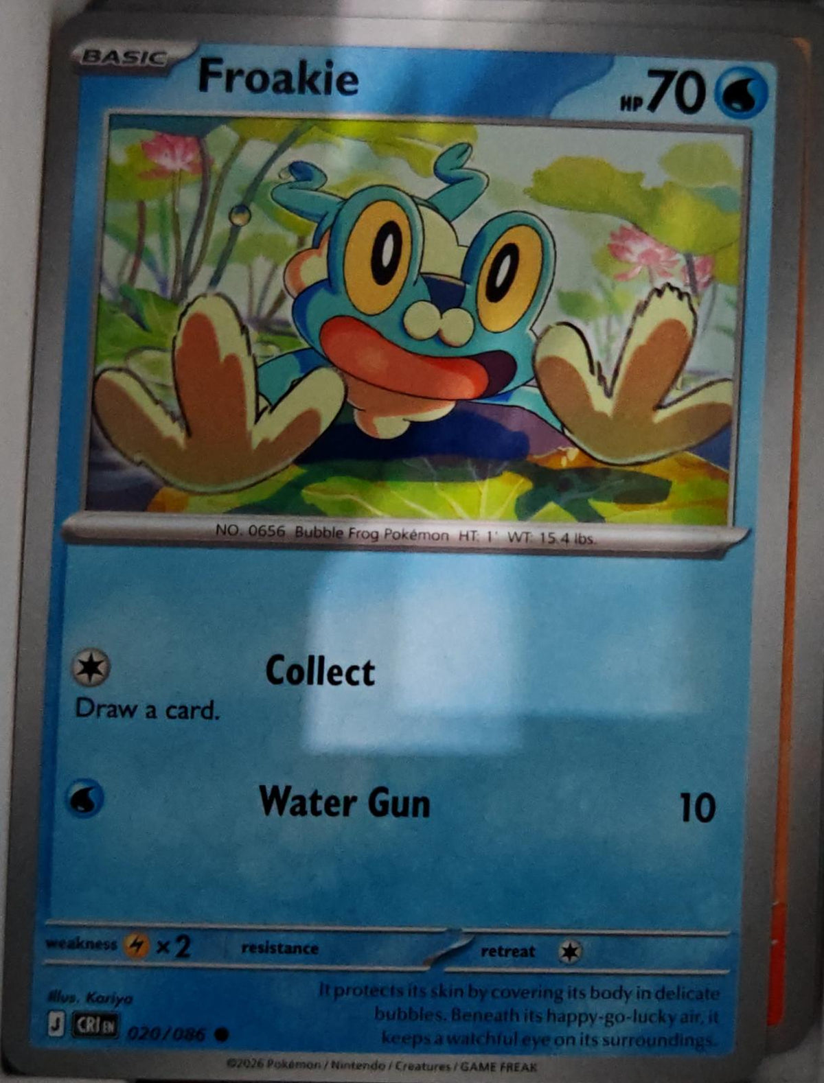 Froakie - 020/086 - - CHAOS RISING - Pokemon - Common | AA63-6