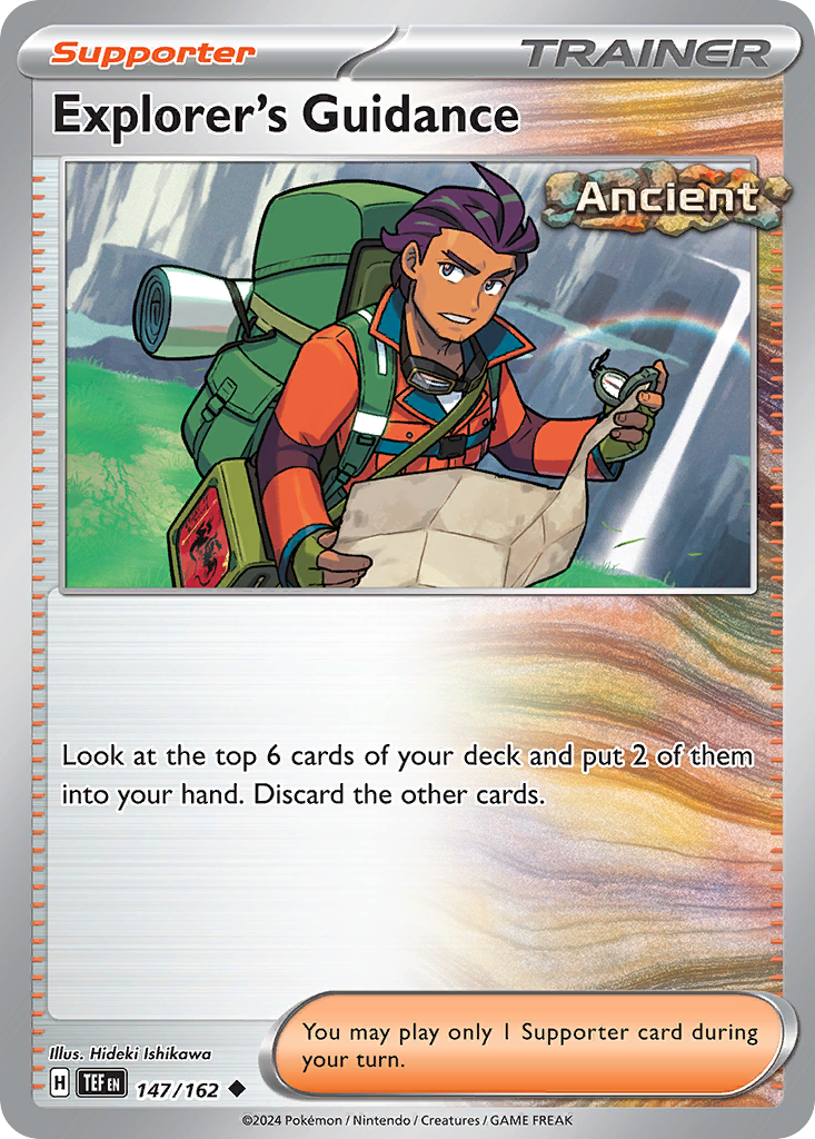Explorer's Guidance - 147/162 - - TEMPORAL FORCES - Pokemon - Uncommon | AA29-21