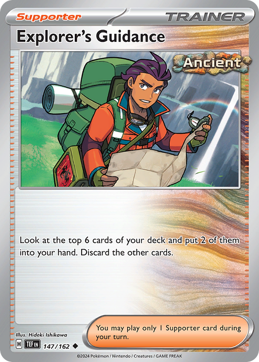Explorer's Guidance - 147/162 - - TEMPORAL FORCES - Pokemon - Uncommon | AA29-21