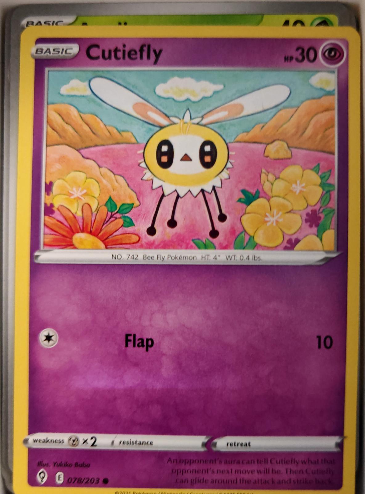 Cutiefly - 078/203 - - EVOLVING SKIES - Pokemon - Common | AA20-78